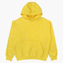 Nike All Over Swoosh Logo Hoodie Yellow