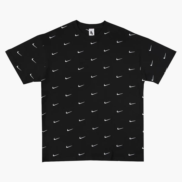 Nike All Over Swoosh Logo T-shirt Black