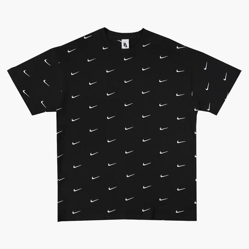 Nike All Over Swoosh Logo T-shirt Black