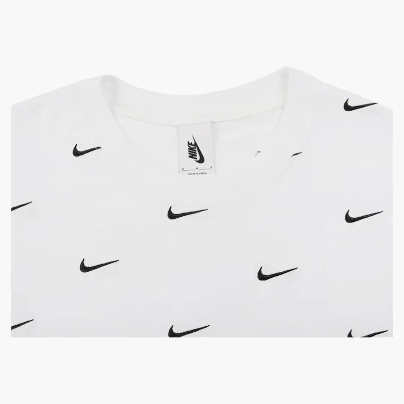 Nike All Over Swoosh Logo T-shirt White