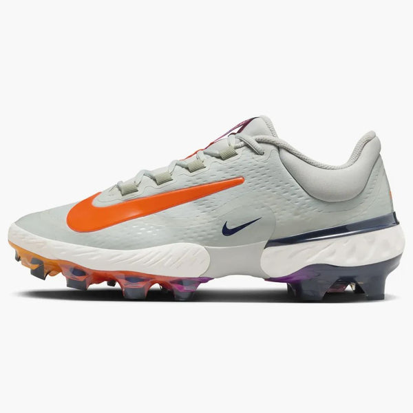 Nike Alpha Huarache Elite 4 Low Mcs Light Silver Jade Horizon Phantom Laser Orange