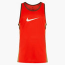 Nike Basketball Icon Dri-fit Loose Fit Tank Orange/white/brown