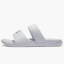 Nike Benassi Duo Ultra White Metallic Silver (women's)