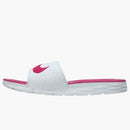 Nike Benassi Solarsoft Slide 2 White Fireberry (women's)