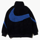 Nike Big Swoosh Reversible Boa Jacket (asia Sizing) Black Game Royale