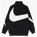 Nike Big Swoosh Reversible Boa Jacket (asia Sizing) Black White