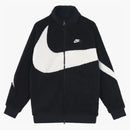 Nike Big Swoosh Reversible Boa Jacket (asia Sizing) Black White