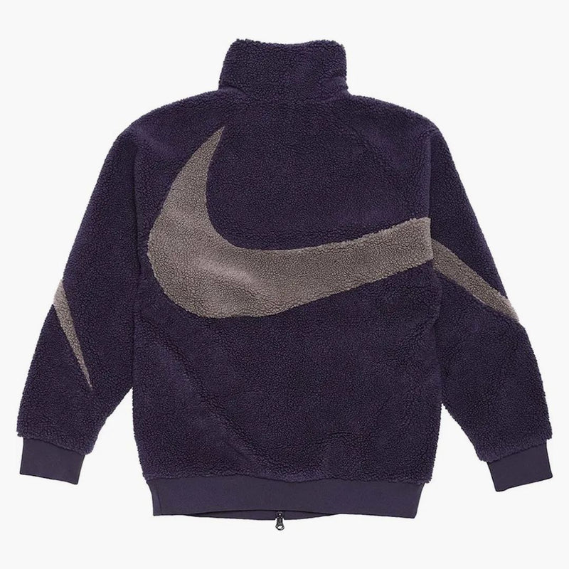 Nike Big Swoosh Reversible Boa Jacket (asia Sizing) Cave Purple