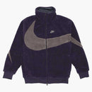 Nike Big Swoosh Reversible Boa Jacket (asia Sizing) Cave Purple
