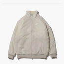 Nike Women's Big Swoosh Reversible Boa Jacket (asia Sizing) Light Bone