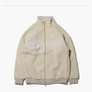 Nike Women's Big Swoosh Reversible Boa Jacket (asia Sizing) Light Bone