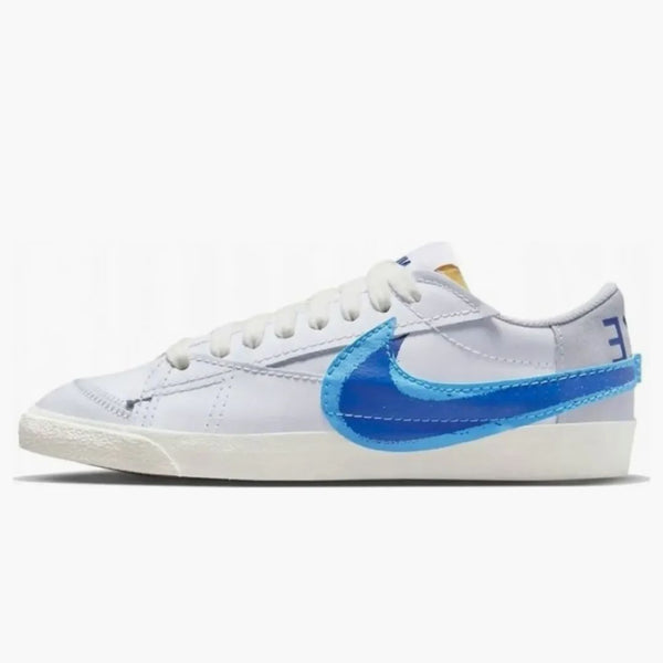 Nike Blazer Low 77 Jumbo Double Swoosh White University Blue