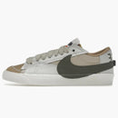 Nike Blazer Low 77 Jumbo Sanddrift Medium Olive (women's)