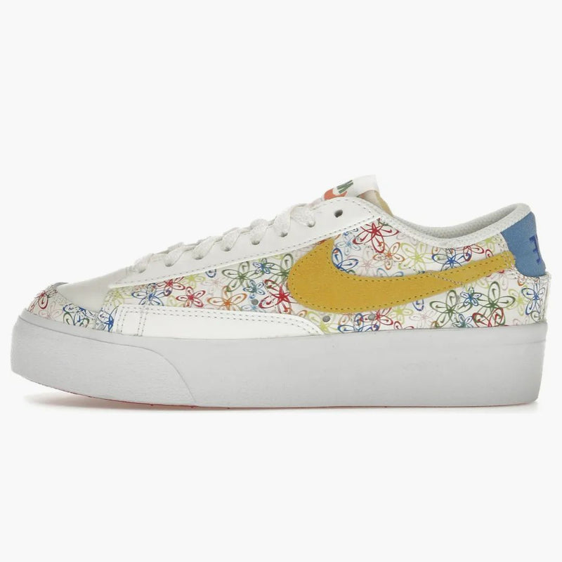 Nike Blazer Low Platform Floral Sail Sulfur (women's)