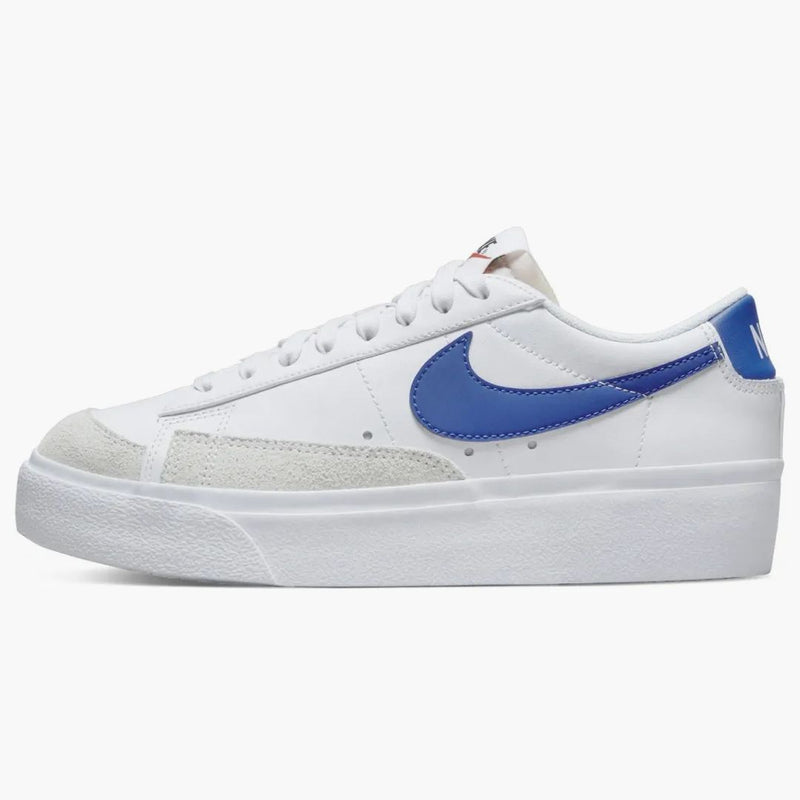 Nike Blazer Low Platform White Summit White Team Orange Game Royal (women's)
