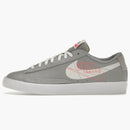 Nike Blazer Low Print Wolf Grey Sail Bright Crimson