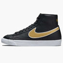 Nike Blazer Mid 77 Essential Black Metallic Gold (women's)