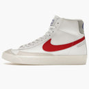 Nike Blazer Mid '77 White Light Smoke Grey Phantom Gym Red (gs)