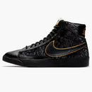 Nike Blazer Mid Velvet Black Metallic Gold (women's)