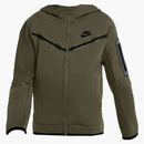 Nike Sportswear Big Kids' Tech Fleece Hoodie Rough Green/black