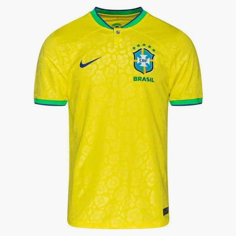 Nike Brazil 2022/23 Stadium Home Jersey Dynamic Yellow/Green Spark/Paramount Blue/Paramount Blue