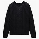 Nike Cable Knit L/s Sweater (asia Sizing) Black