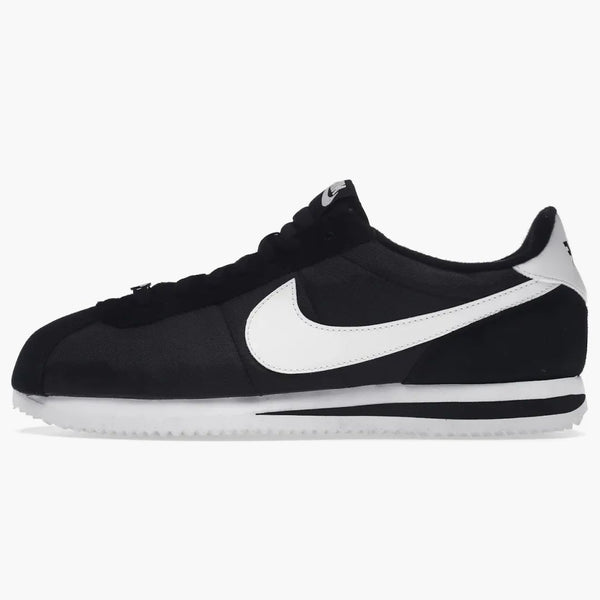 Nike Cortez Basic Nylon Black White-metallic Silver