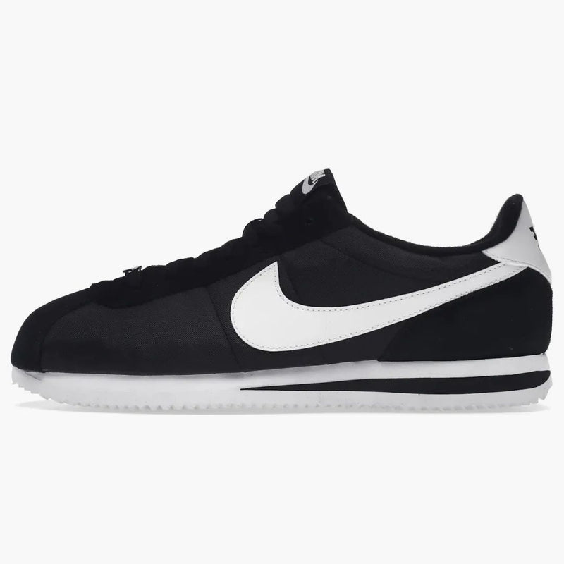 Nike Cortez Basic Nylon Black White-metallic Silver