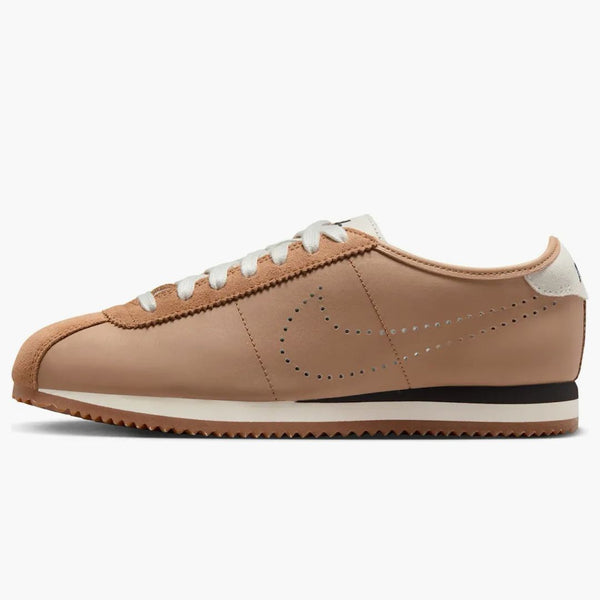 Nike Cortez Leather Pale Shale Sail Perforated Swoosh (women's)