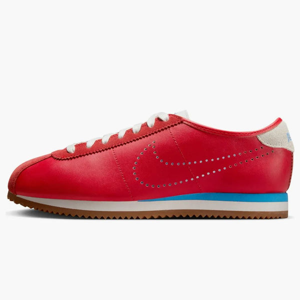 Nike Cortez Leather University Red University Blue Perforated Swoosh (women's)