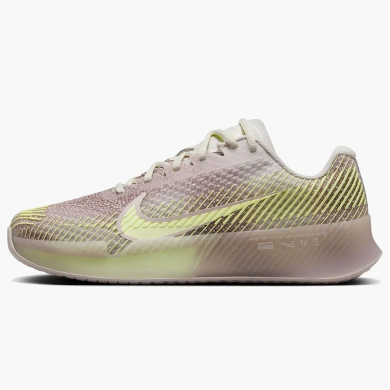Nike Court Air Zoom Vapor 11 Premium Hc Phantom Platinum Violet Barely Volt (women's)