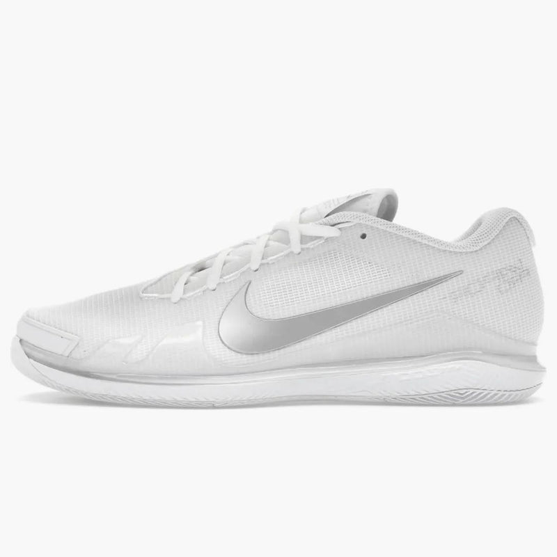 Nike Court Air Zoom Vapor Pro Hc White Silver (women's)