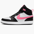 Nike Court Borough Mid 2 Black White Sunset Pulse (PS)