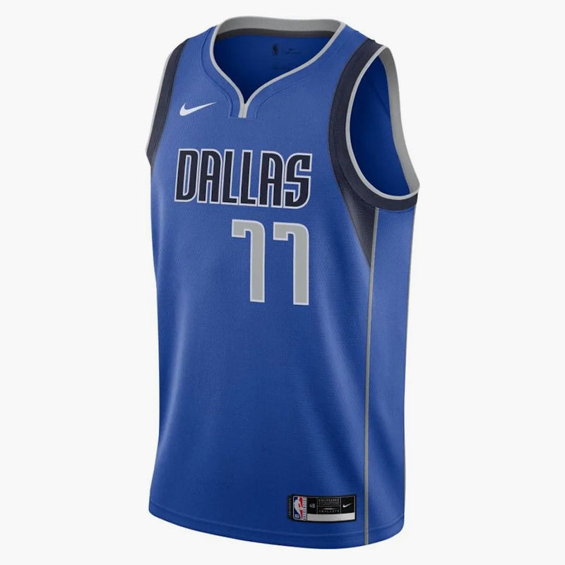 Nike Doncic Dallas Marvericks Icon Edition 2020 Jersey Blue/black/grey