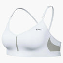 Nike Dri-fit Indy Light Support V-neck Sports Bra Set (plus Size) Black/white