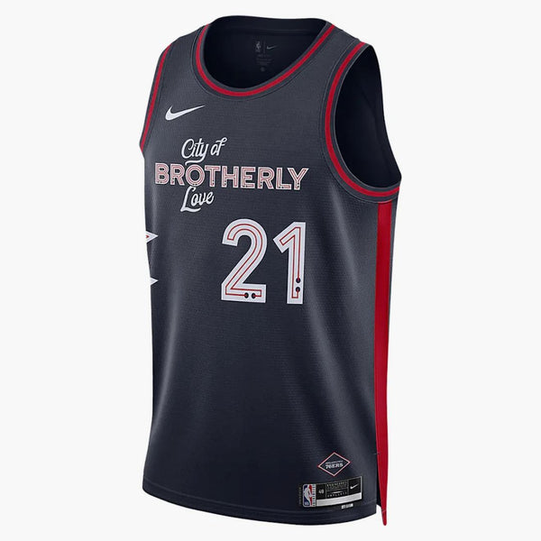 Nike Dri-fit Nba Swingman Joel Embiid Philadelphia 76ers City Edition 2023/24 Jersey Black