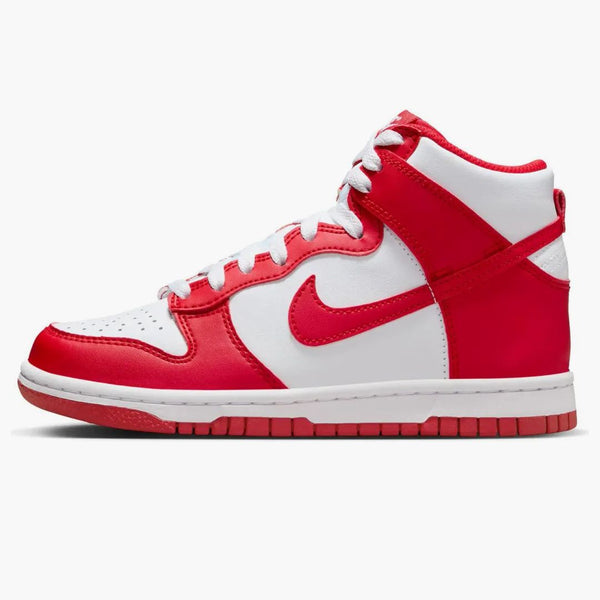 Nike Dunk High Championship White Red (red Tongue Tag) (gs)