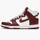 Nike Dunk High Sail Team Red (women's)