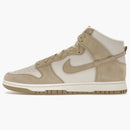 Nike Dunk High Tan Suede White