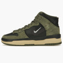 Nike Dunk High Up Medium Olive Black Velvet Brown Wolf Grey (women's)