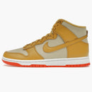 Nike Dunk High Wheat Gold Safety Orange