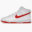 Nike Dunk High White Picante Red