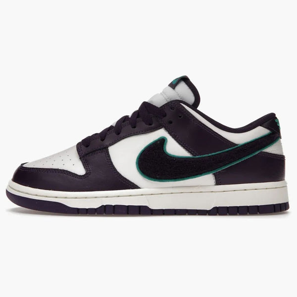 Nike Dunk Low Chenille Swoosh Sail Grand Purple
