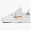 Nike Dunk Low Disrupt White Metallic Gold (women's)