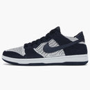Nike Dunk Low Flyknit College Navy Pure Platinum