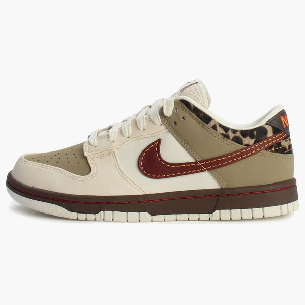Nike Dunk Low Retro Khaki Team Red Pearl White (women's)