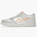 Nike Dunk Low Se 3d Swoosh Pure Platinum Total Orange (gs)