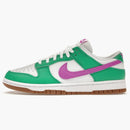 Nike Dunk Low White Stadium Green Fuchsia (women's)