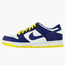 Nike Dunk Low White Wicked Purple Vibrant Yellow (women's)