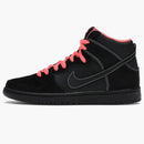 Nike Sb Dunk High Black Safari Atomic Red